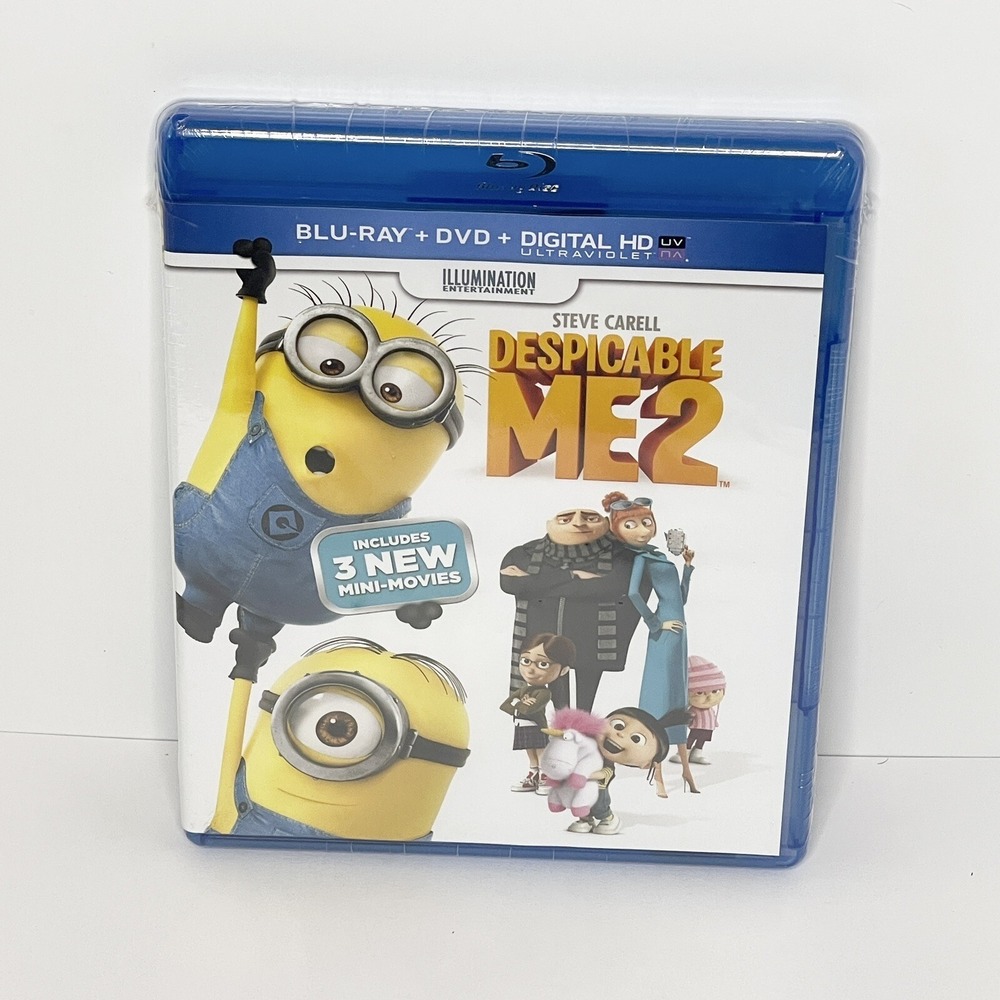 Despicable Me 2 Blu ray DVD 2013 Illumination  Entertainment Steve Carell